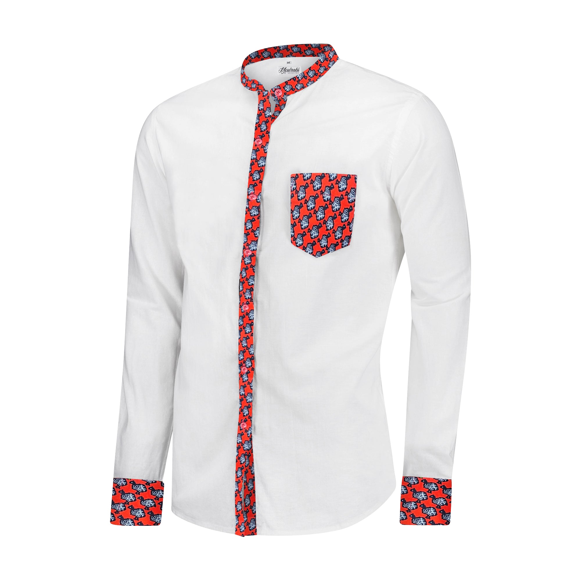 Men's Cotton White Dress Shirt — Slim Fit Mens White Button Down Shirt